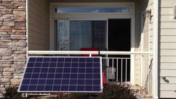 Mini-Solar-Kraftwerk, Balkon-Modul, Guerilla Photovoltaik