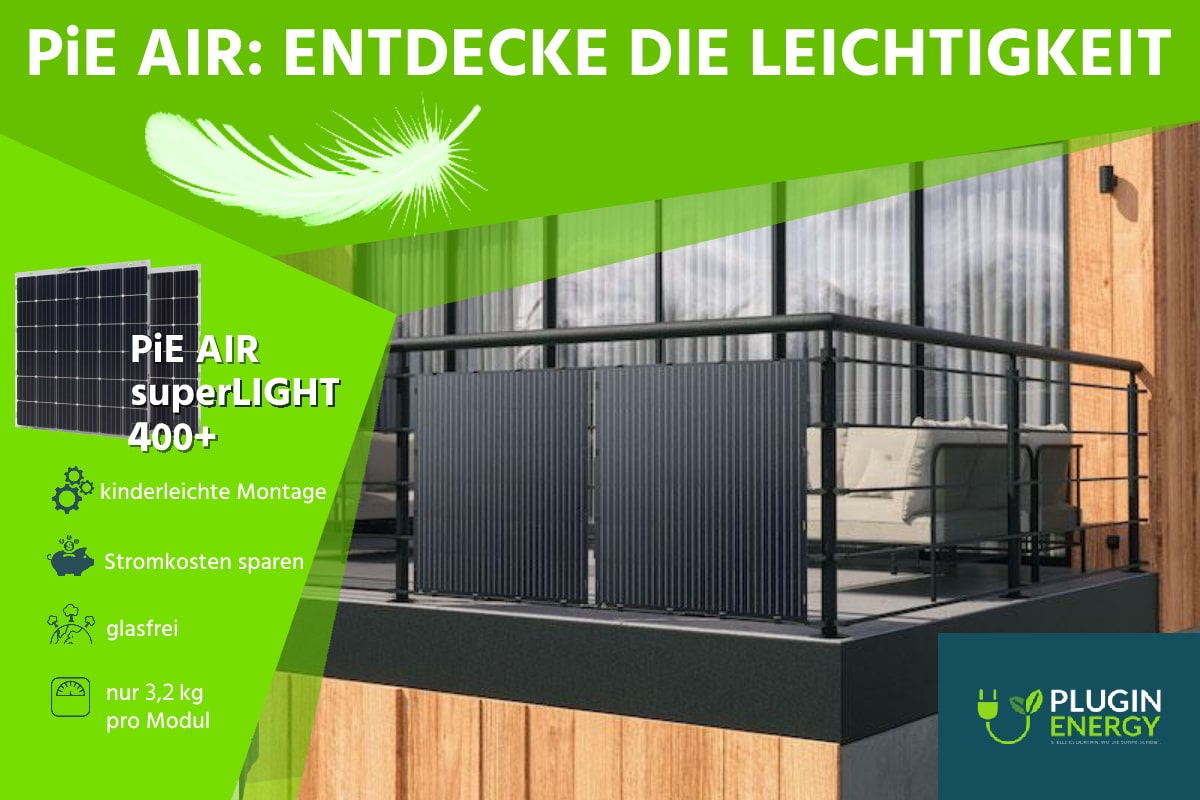 Pie Air Superlight Hc 400+ Combo PluginEnergy PiE AIR superLIGHT 390+ COMBO TRANSPARENT - MachDeinenStrom.de